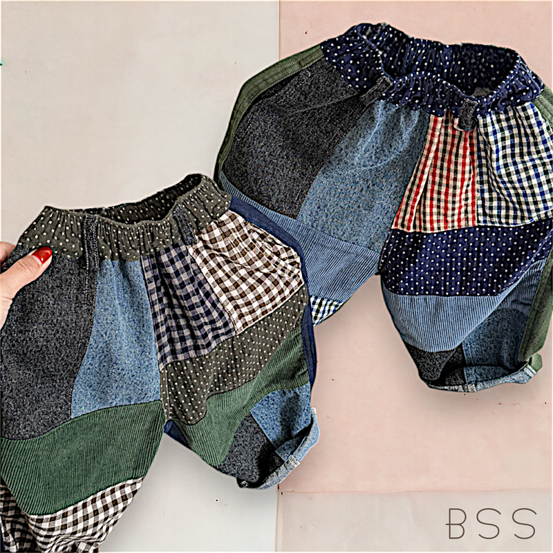 Calça Infantil Jeans e Brim Patchwork