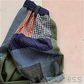 Calça Infantil Jeans e Brim Patchwork