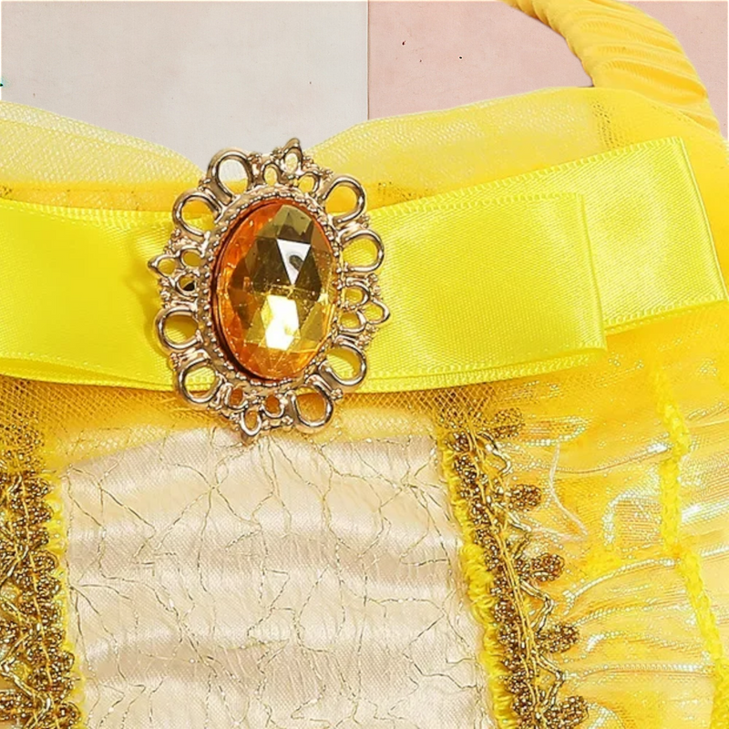 Vestido Infantil Princesa Bela