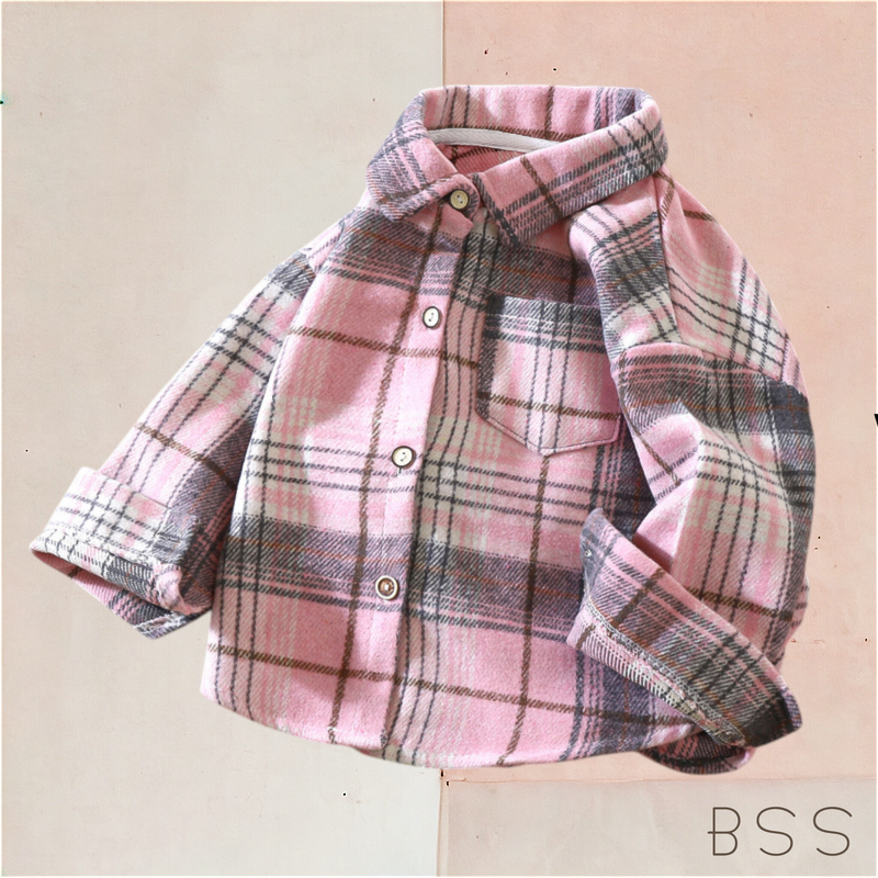 Camisa Infantil Xadrez com Bolso