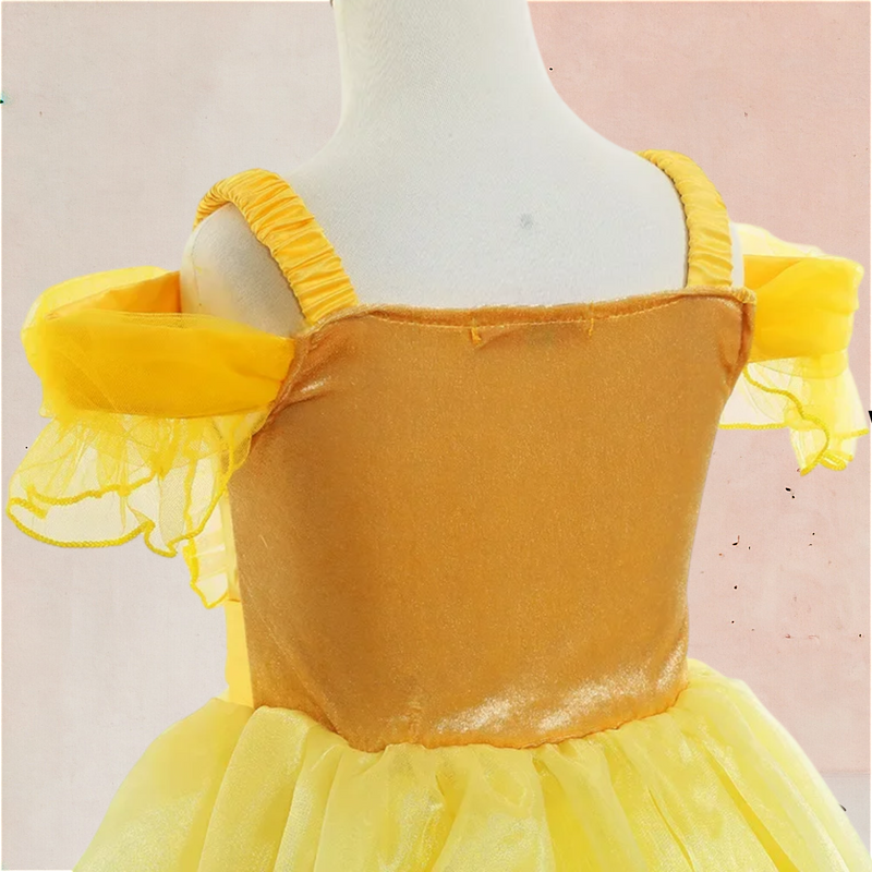 Vestido Infantil Princesa Bela