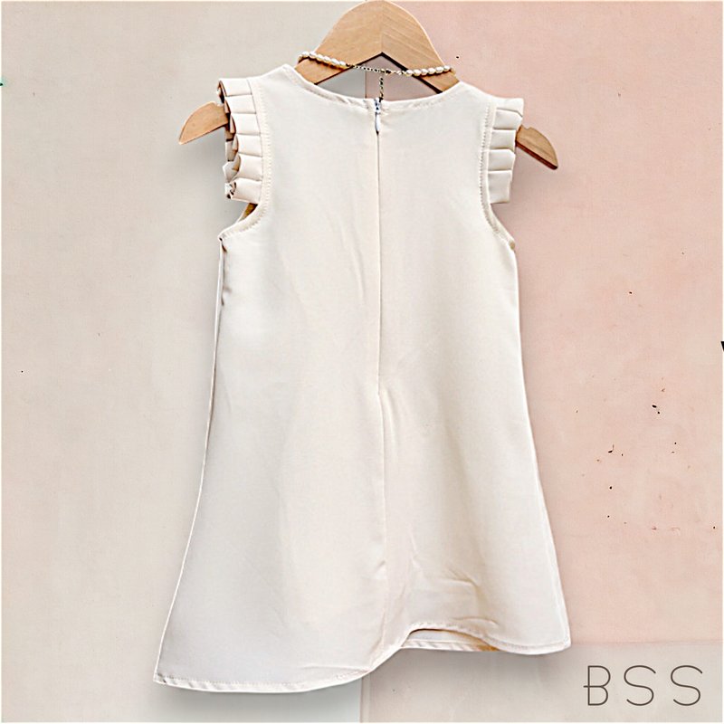Vestido Infantil Festa Flores 3D