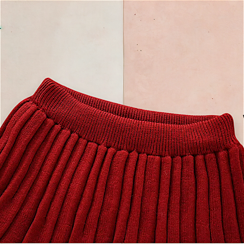 Conjunto Infantil Tricot Corações com Capuz