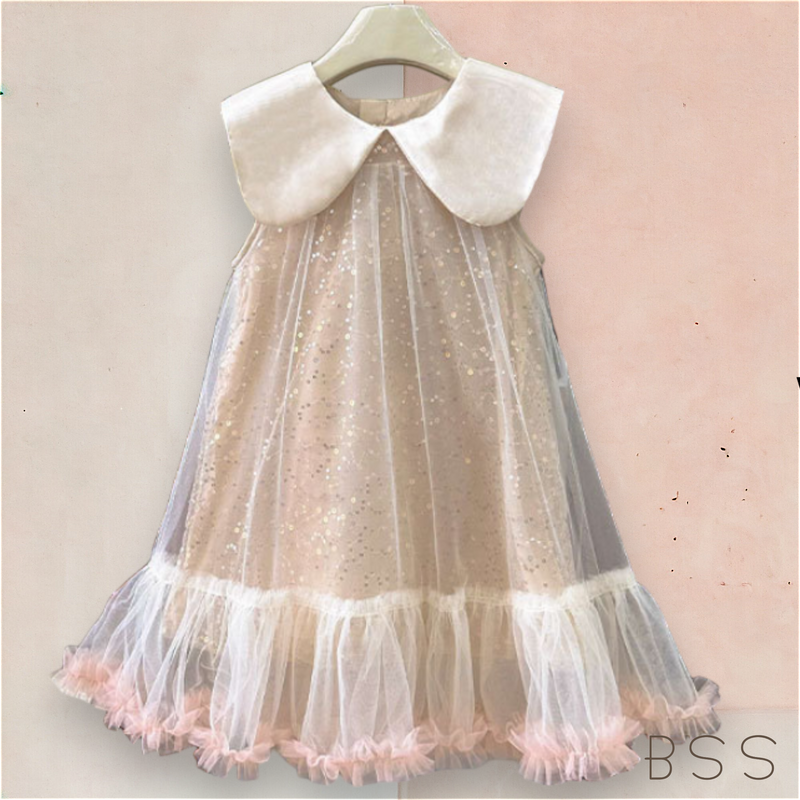 Vestido Infantil Festa Brilho e Tule