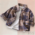 Camisa Infantil Xadrez com Bolso