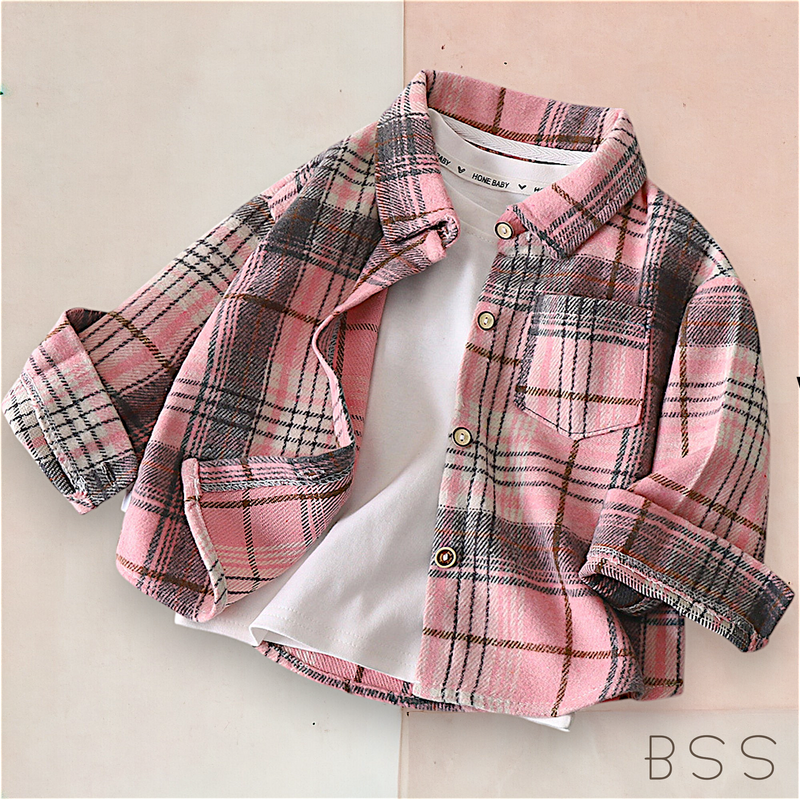 Camisa Infantil Xadrez com Bolso