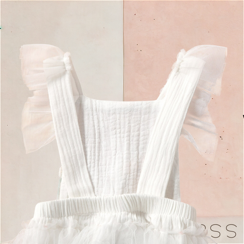 Romper Verão Floral Rendado Bella