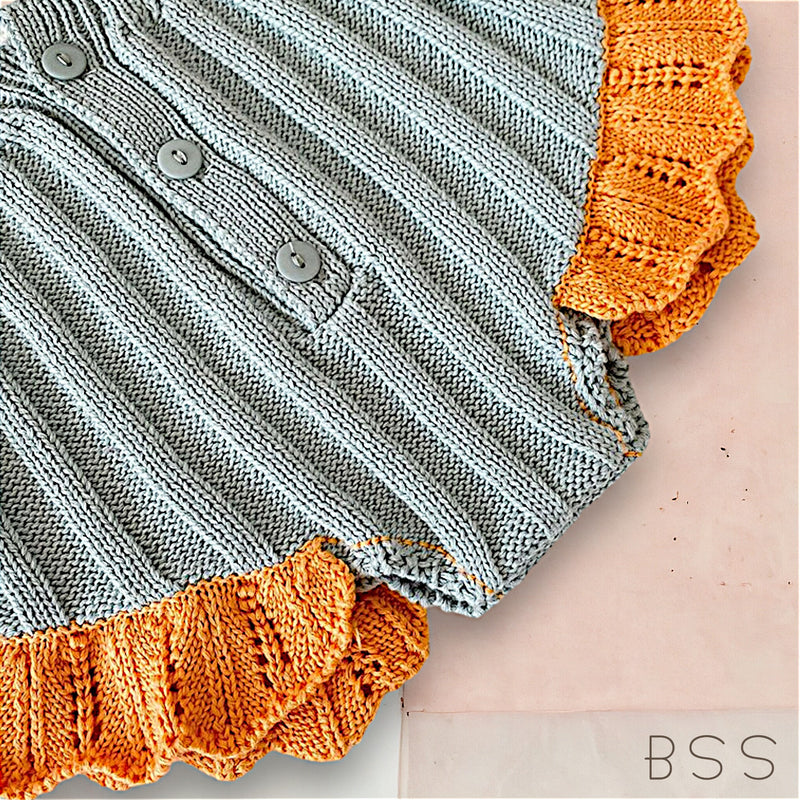 Conjunto em Tricot Bordado Floral Helô