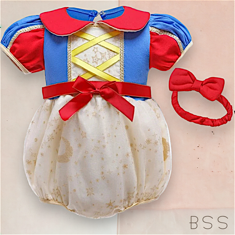 Romper Princesa Branca de Neve