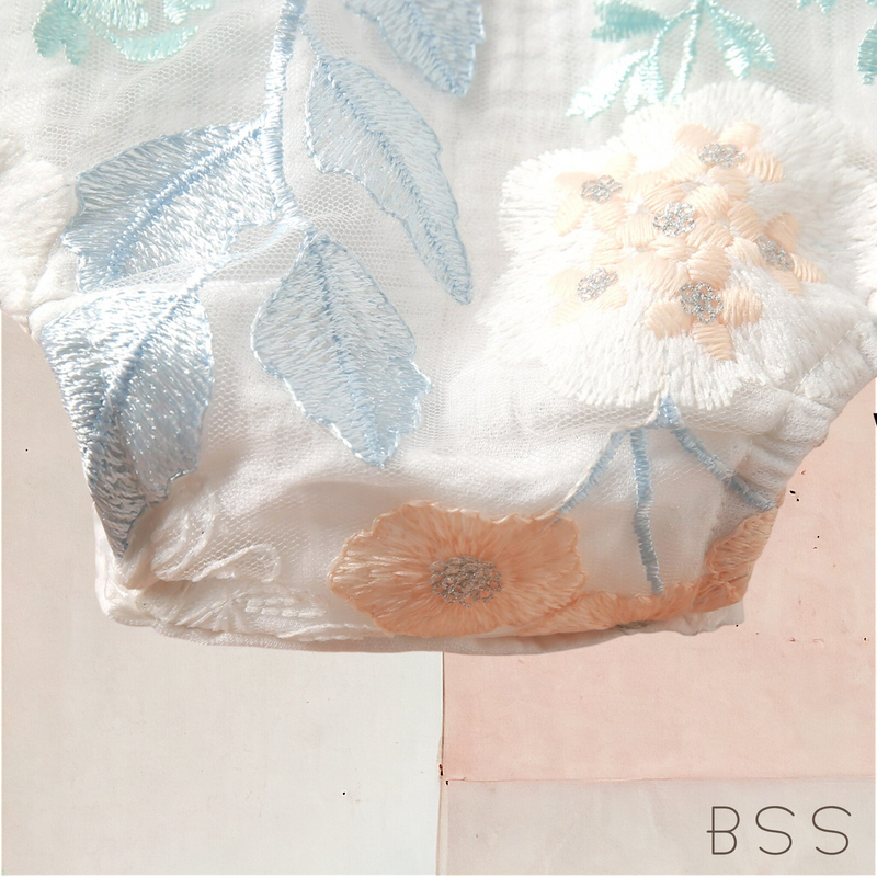 Romper Verão Floral Rendado Bella