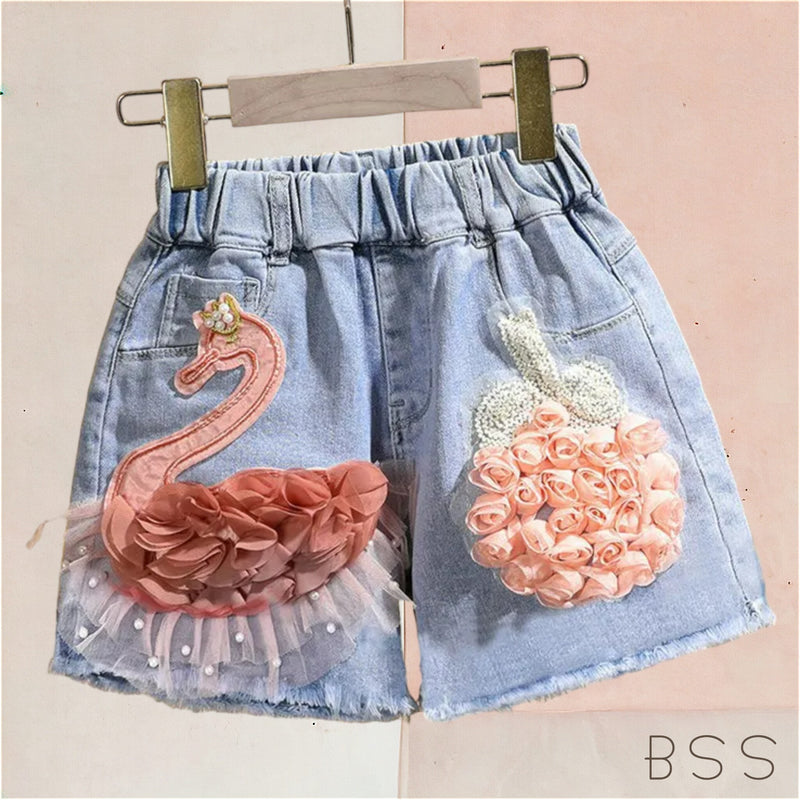 Short Infantil Jeans Pelican