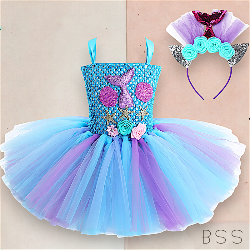 Vestido Infantil Fundo do Mar
