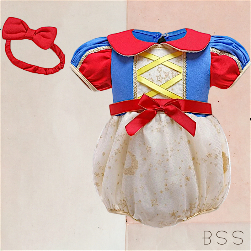 Romper Princesa Branca de Neve