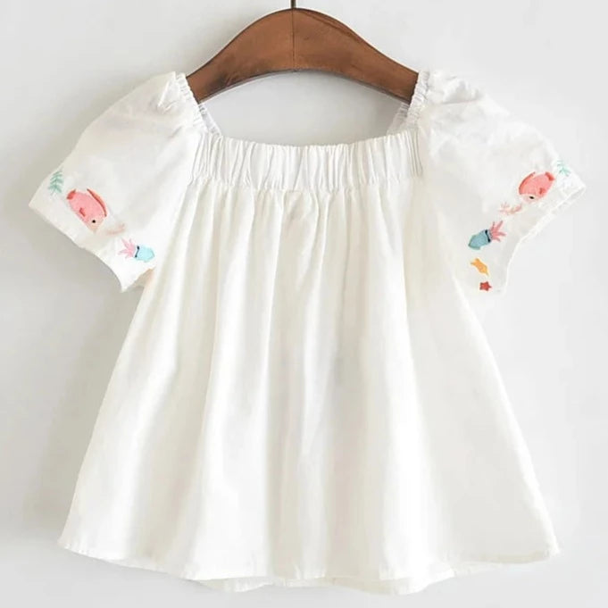 Blusa Tricoline Alba
