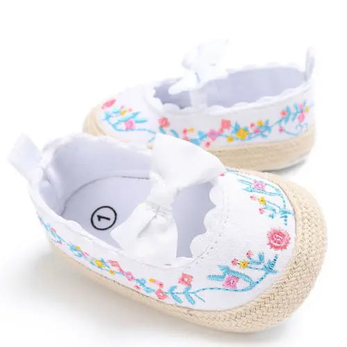 Sapatilha Infantil Bebê Lona Bordada