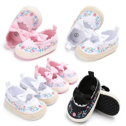 Sapatilha Infantil Bebê Lona Bordada