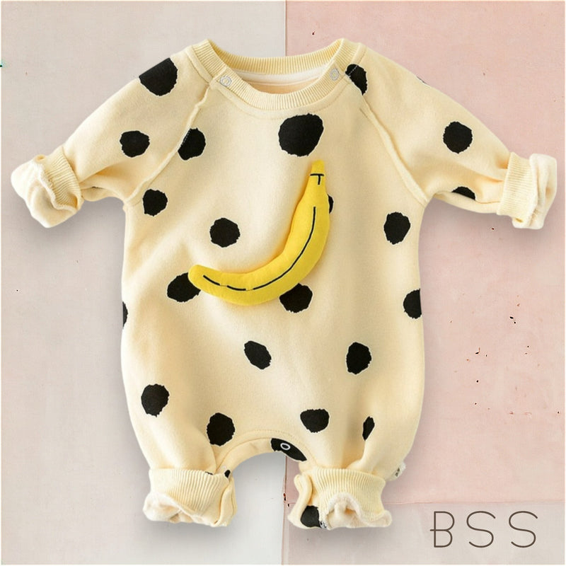 Macacão Infantil Inverno Banana