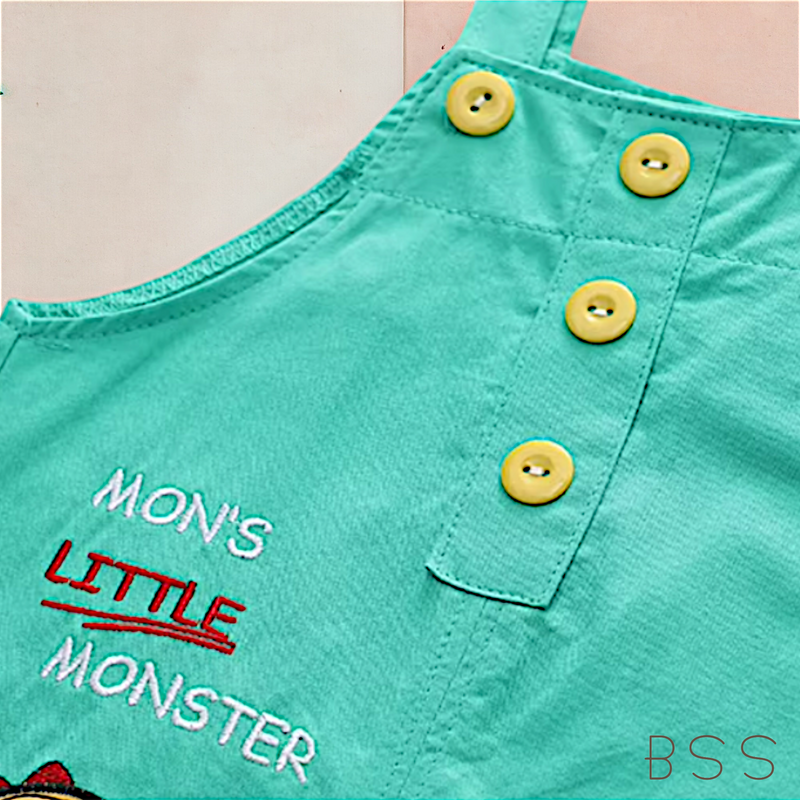 Conjunto Infantil Verão Macacão Dino