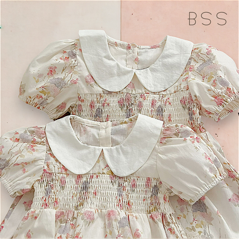 Vestido Infantil Floral Casinha de Abelhas