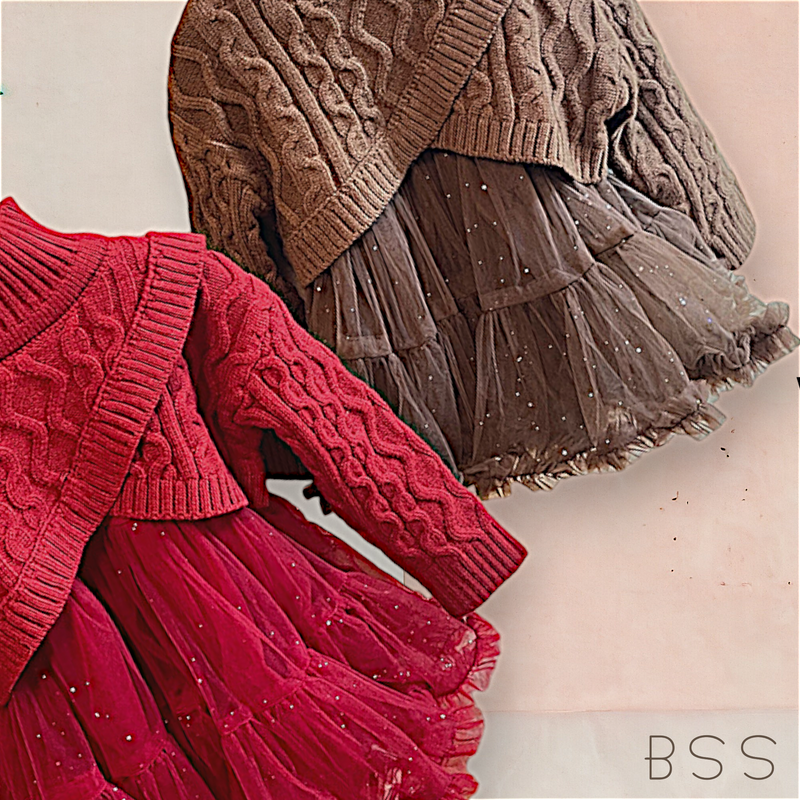 Vestido Infantil Inverno com Casaco