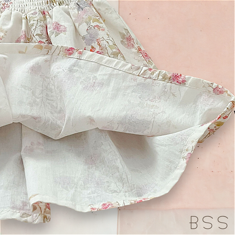 Vestido Infantil Floral Casinha de Abelhas