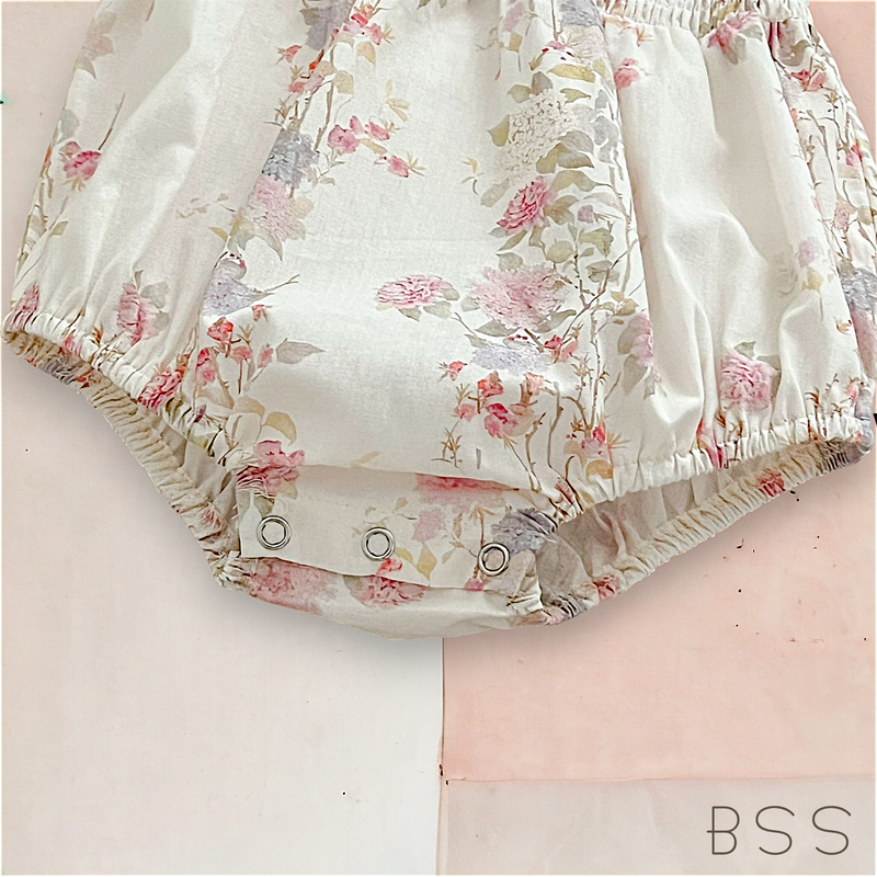 Romper Floral Casinha de Abelhas