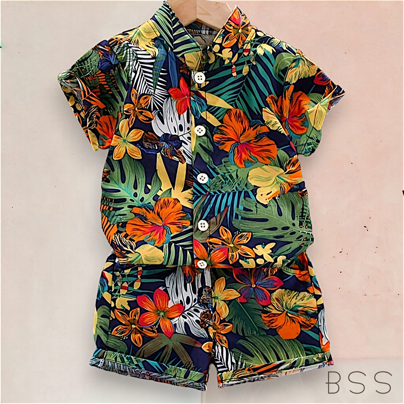 Conjunto Infantil Verão Tropical
