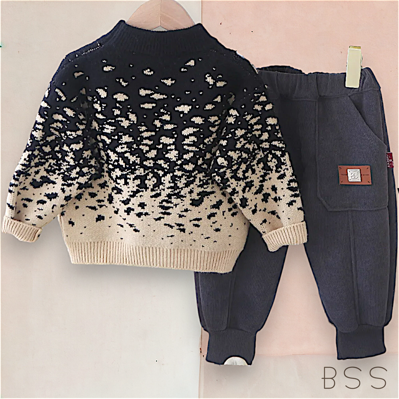 Conjunto infantil Moletom e Tricot