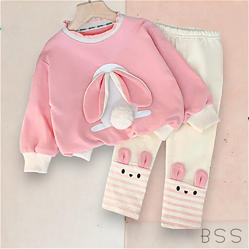 Conjunto Infantil  Moletom Coelho
