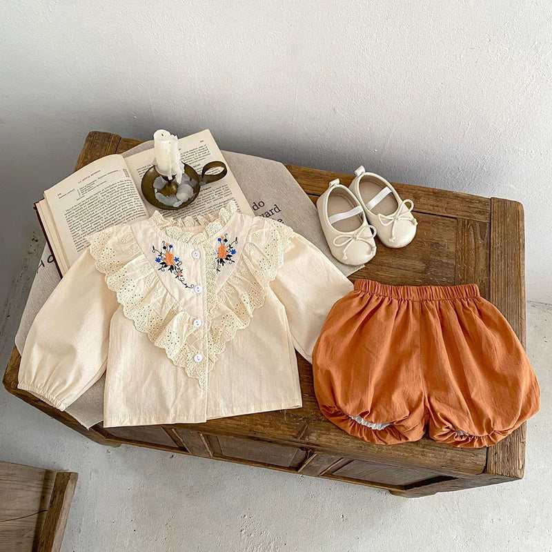 Conjunto Infantil Bordado Lena