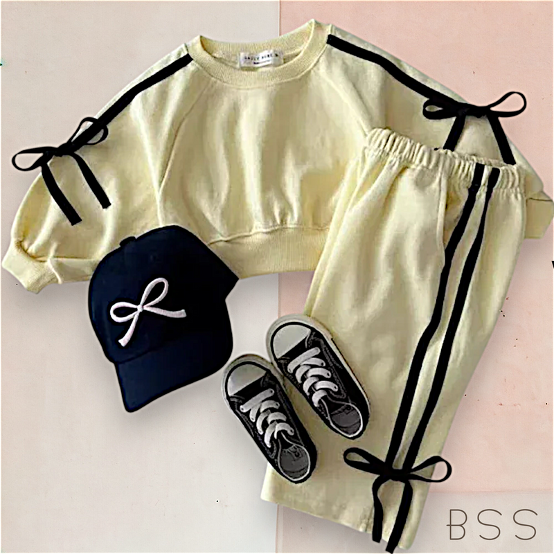 Conjunto Infantil Inverno Moletom com Laços