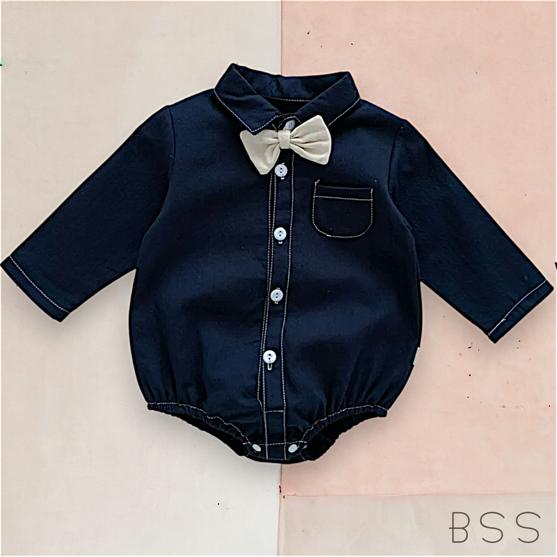 Romper com Bolso e Gravatinha