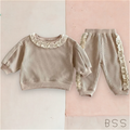 Conjunto Infantil Inverno Moletom com Babados