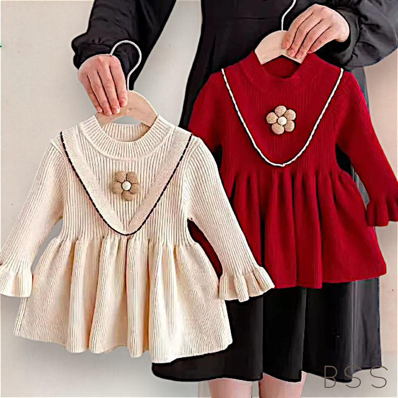 Vestido Infantil Tricot Velvet