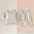 Conjunto Infantil Inverno Moletom com Babados