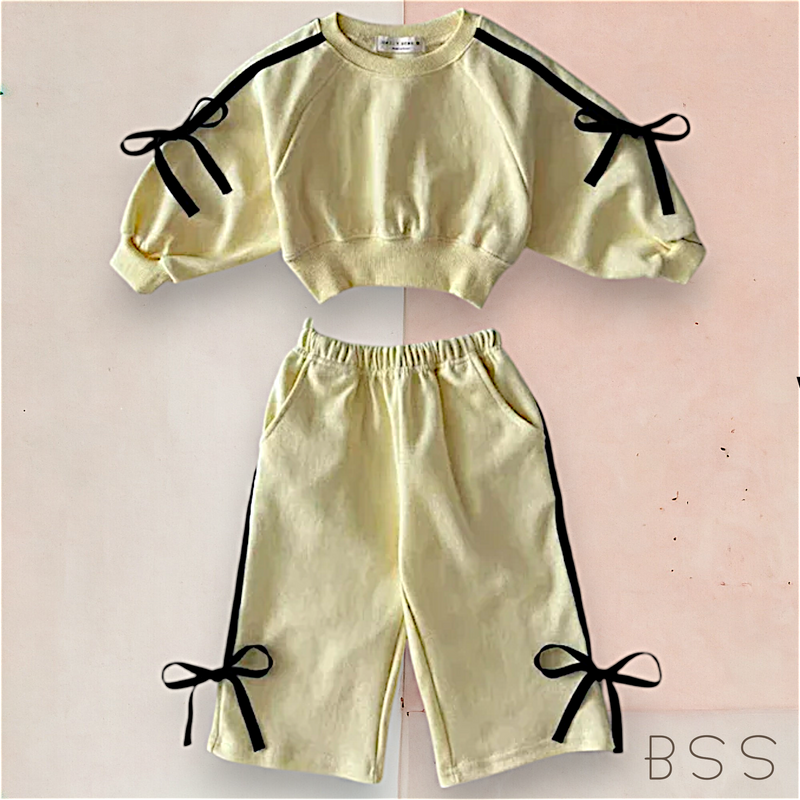 Conjunto Infantil Inverno Moletom com Laços