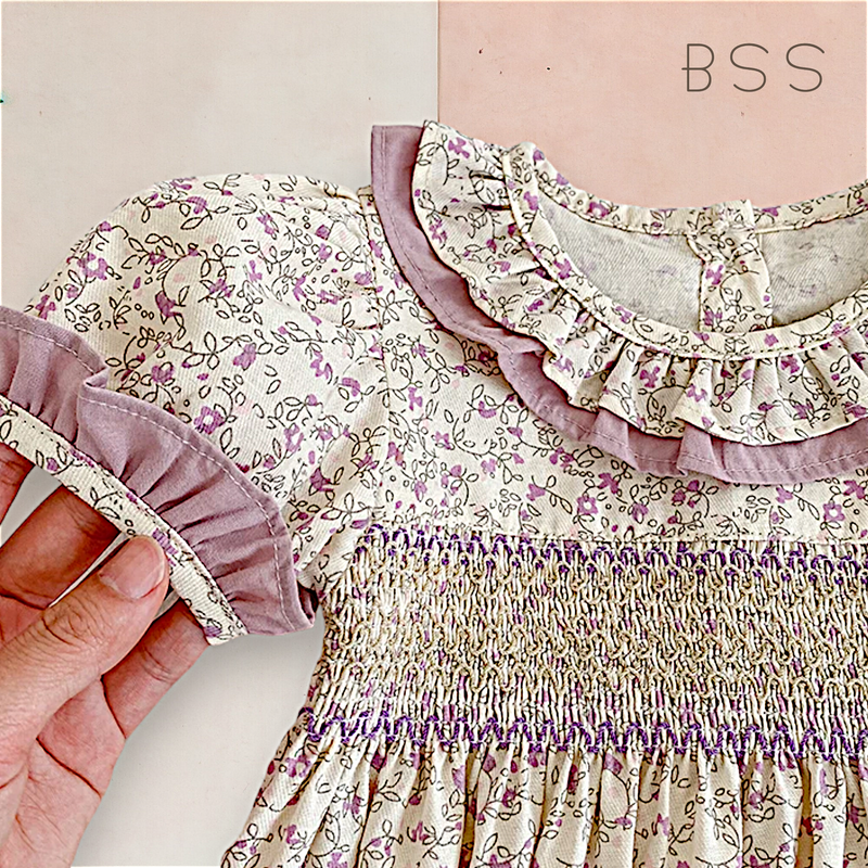 Vestido Infantil Verão Floral Casinha de Abelhas