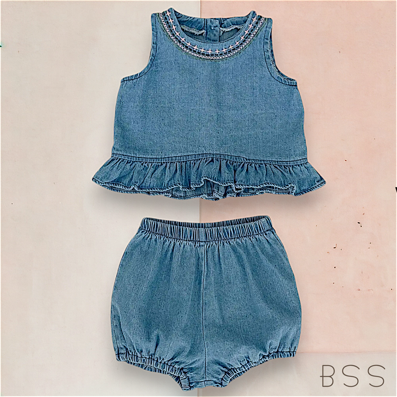 Conjunto Infantil Jeans Summer