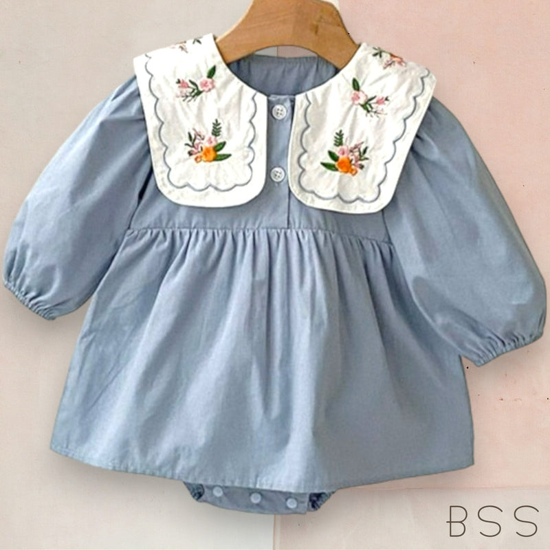 Romper Gola Bordada Jade