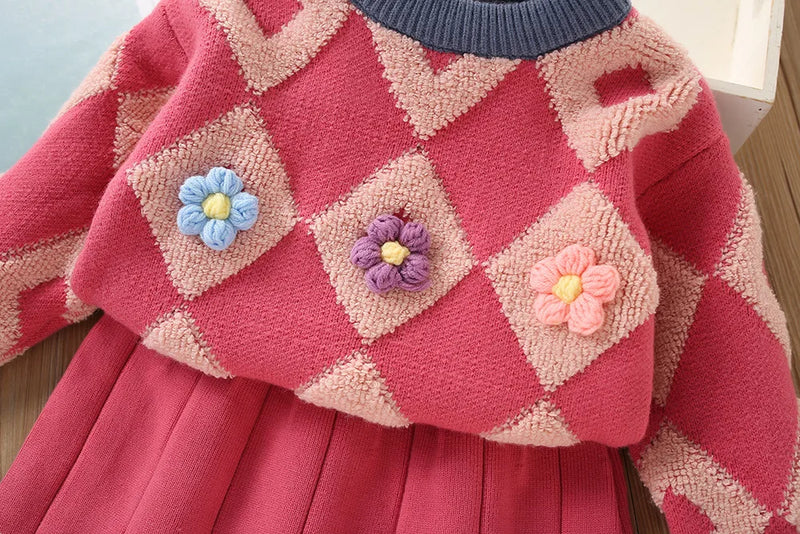 Conjunto Infantil Tricot Inverno Chloe