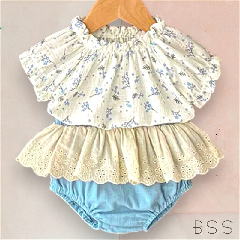Conjunto Infantil Verão Floral Ceci