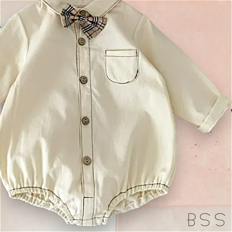 Romper com Bolso e Gravatinha