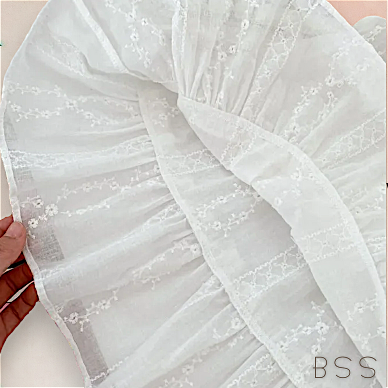 Vestido Infantil Verão Festa Renda Branco