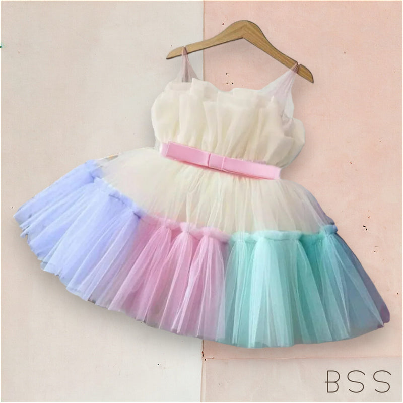 Vestido Infantil Festa Tule Juju