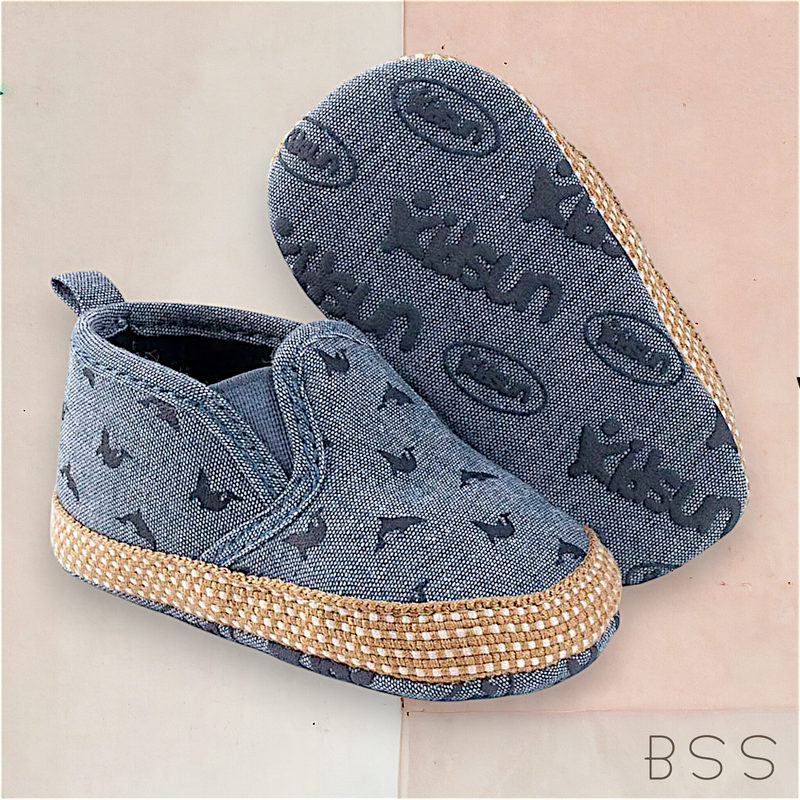 Mocassim Infantil Bebê Denin