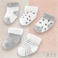 5 Pares Meias Infantis Coloridas