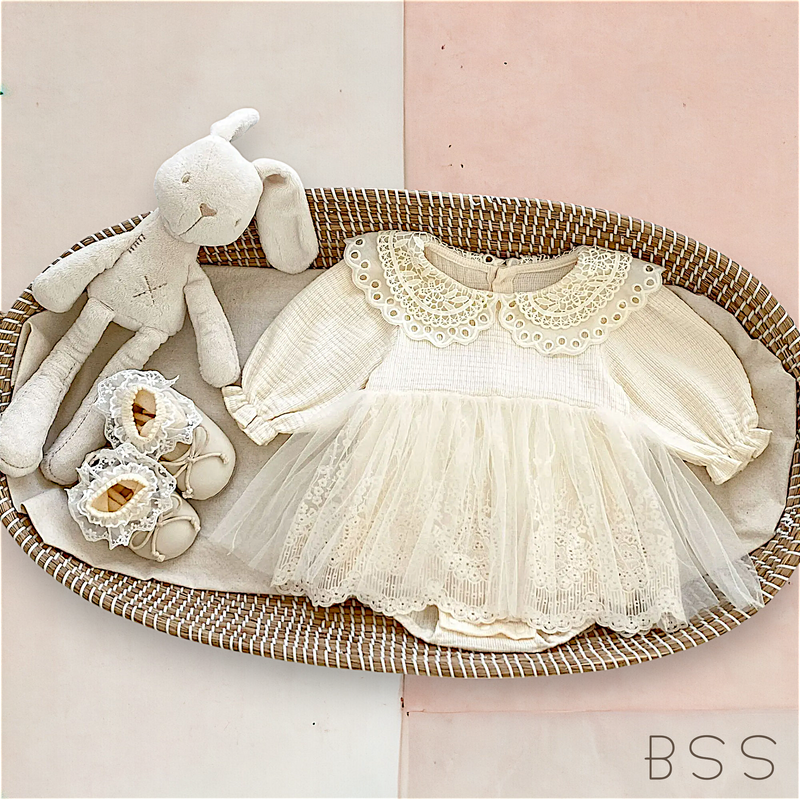 Romper com Rendas e Tule