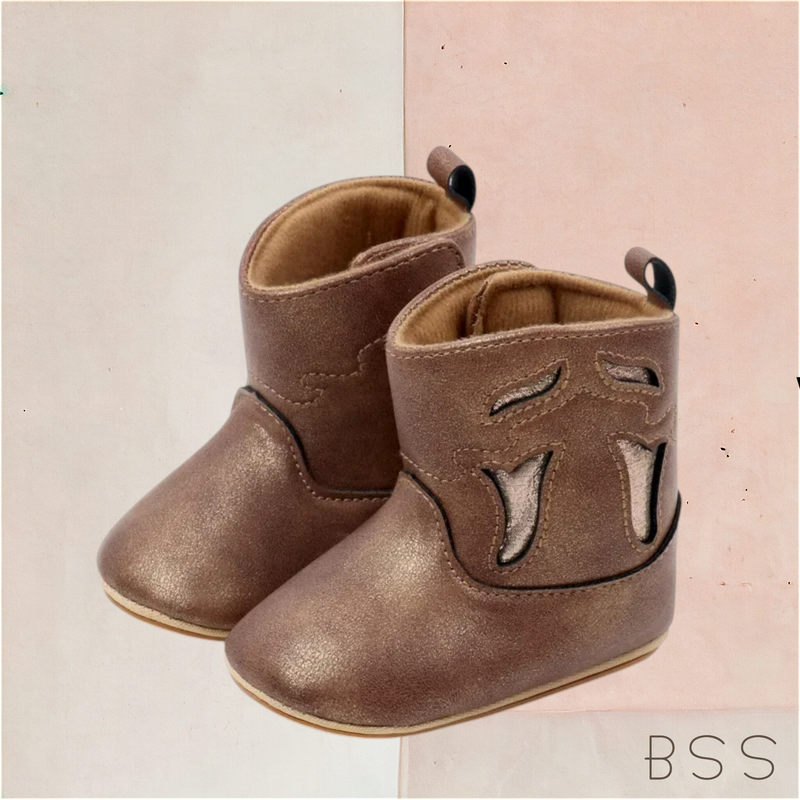 Bota Infantil Bebê Country com Recortes