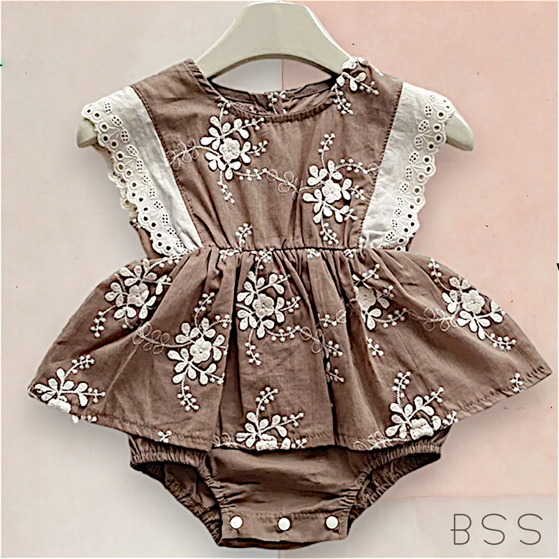 Romper Verão Casual Floral Alças Fly