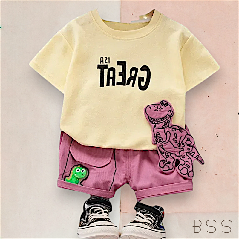 Conjunto Infantil Verão Dinossauro